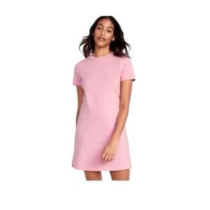 Old Navy Pink T-Shirt Shift Dress Short Sleeve Light Pink Size Large